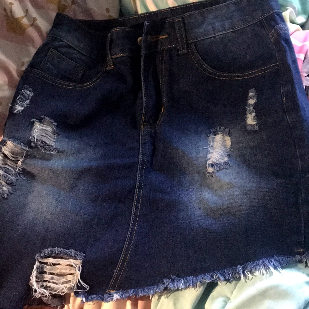 A Denim Jean Skirt